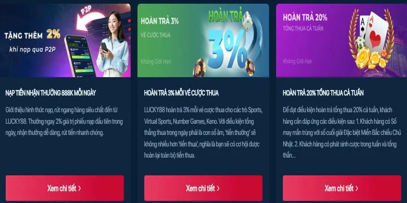 Hoàn trả và thưởng nạp lại comebet link mới